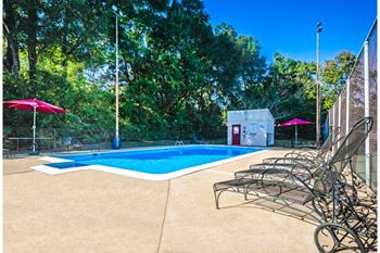 Sparkling pool with sundeck